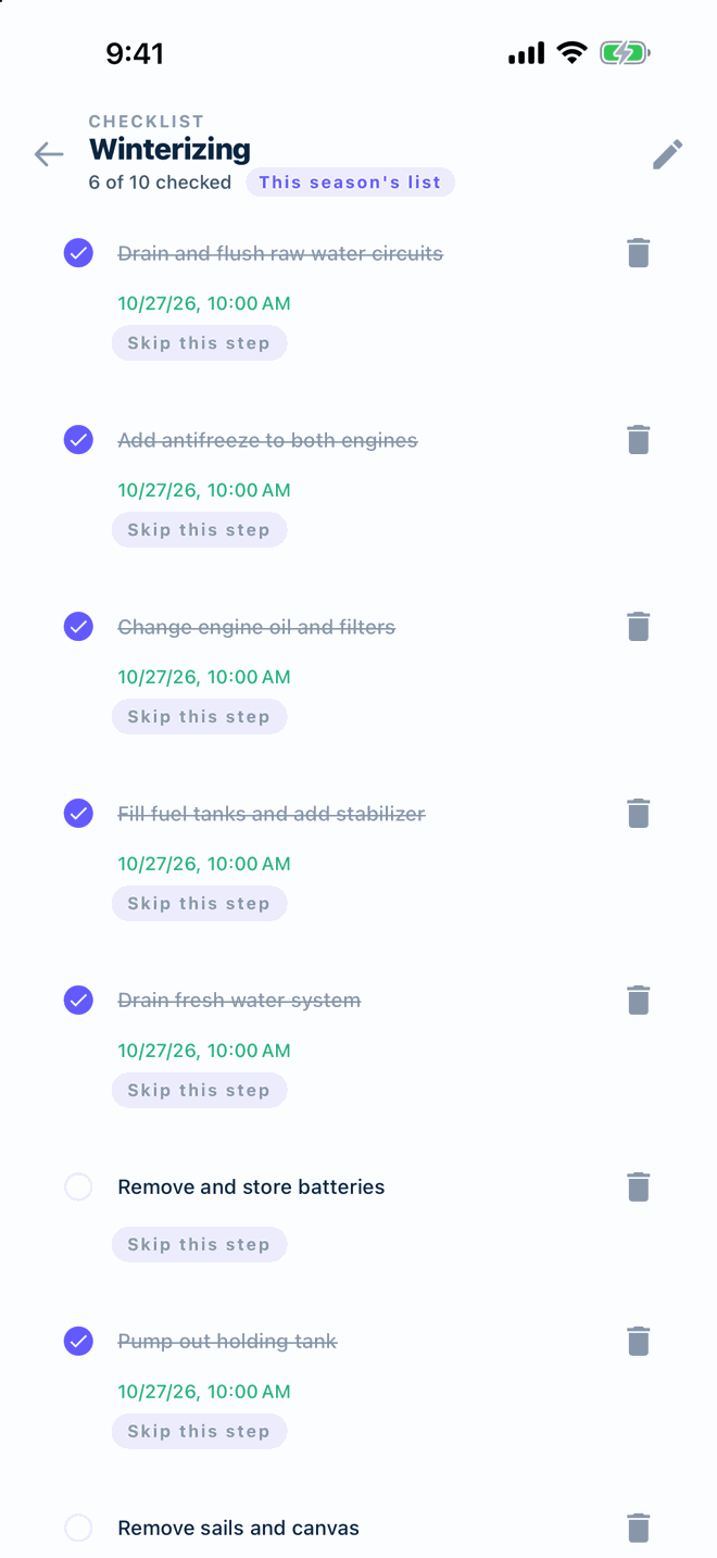 App screen S-11