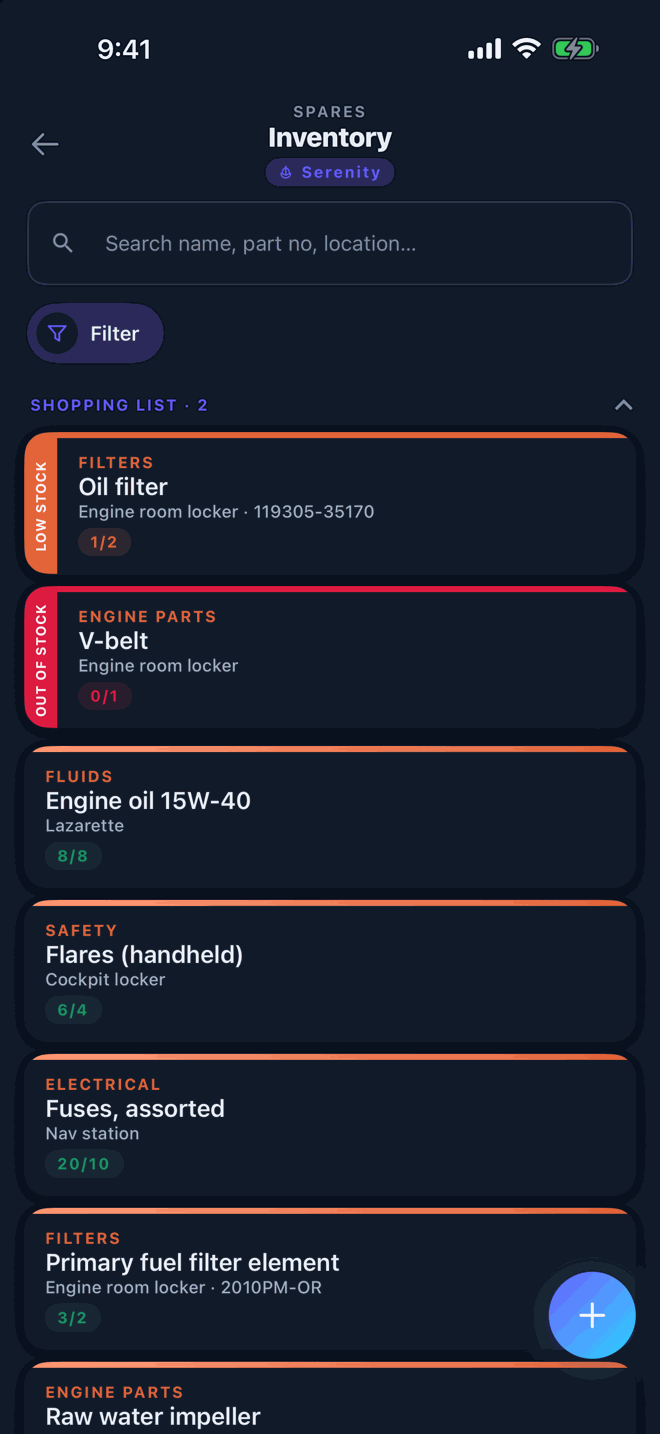 App screen S-13